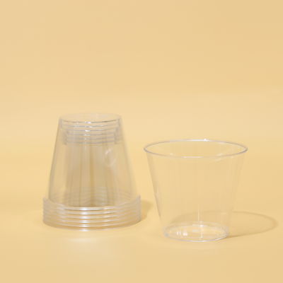 150ML FDA Transparent PS Plastic Cups With Durability SGS Certified For Juice