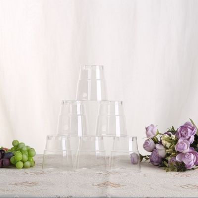 Disposable 6OZ 10g PS Plastic Round Cups for Drinks In Customized Color