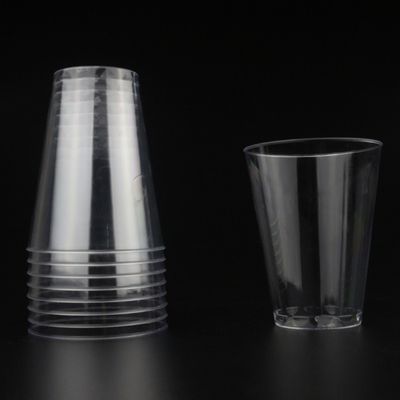 210ml Customizable Logo Disposable PS Plastic Cups with FDA/SGS Certification