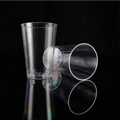15.5g PS Round Plastic Printed Cups 12OZ For Water Hot And Cold Beverages