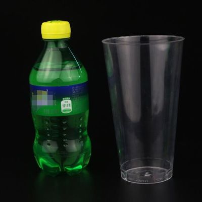 Round Clear PS 14OZ Disposable Plastic Cup For Hot And Cold Beverages