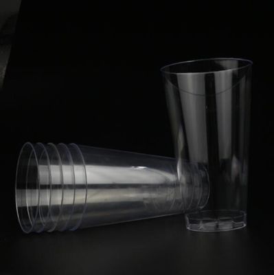 Disposable Transparent Round Food Grade Plastic Cups For Juice And Water