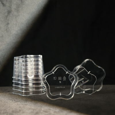 Disposable Plastic Cups Star Shape With Lid For Juice And Hot Or Cold Beverage