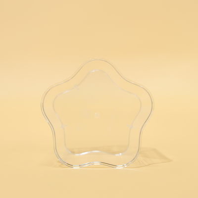 Disposable Plastic Cups Star Shape With Lid For Juice And Hot Or Cold Beverage