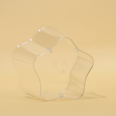 Customized Logo PS Plastic Cups Star Shape For Mousse Cake In Party Cafes Outdoor