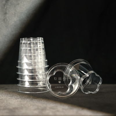 Food Grade Plastic Cups With Lid For Water In Party And Outdoor