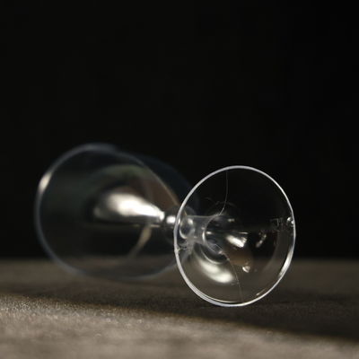 7OZ Disposable Plastic Goblet Cup PS Plastic Cups For Cold Drink FDA / SGS Certified