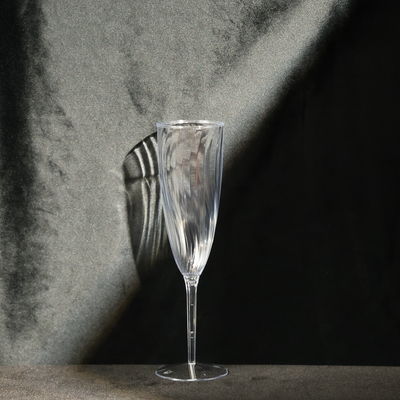 Disposable Transparent PS Plastic Cups For Champagne In Party Customized Printing