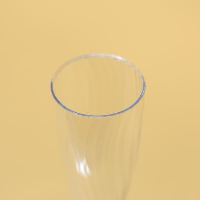 Personalized Disposable Clear PS Plastic Cups Champagne Glasses For Wine Beverage