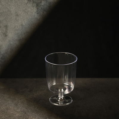 Food Grade 7OZ Clear PS Plastic Cups 210ml For Wine With Customized Color