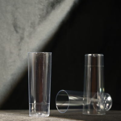9OZ PS Transparent Plastic Cups For Hot And Cold Drinks In Party