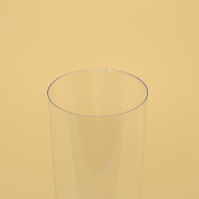 Transparent Disposable PS Plastic Cups 270ML Long Tumbler With Customized Color
