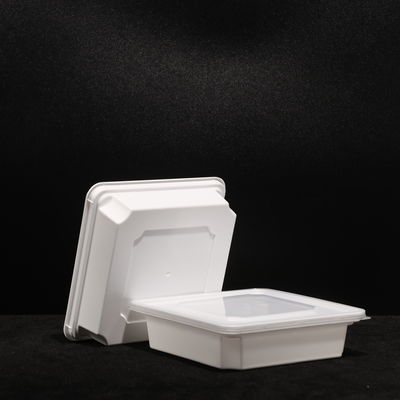 Multi Purpose Snap On Lid 500ml Disposable PP Lunch Box  OEM ODM logo Pringting