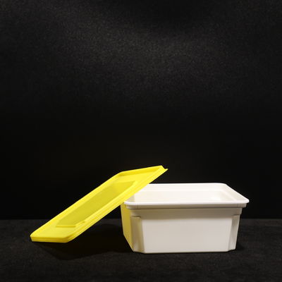 Stackable Clear Rectangle Food Container with Snap On Lid (720ML) For Food