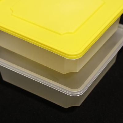 620ml Square PP Lunch Box With Snap On Lid For Hot And Cold Food