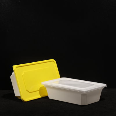 750ml Disposable Plastic PP Lunch Box Stackable With Customizable Color Printing