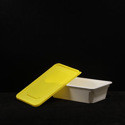 750ml Disposable Plastic PP Lunch Box Stackable With Customizable Color Printing