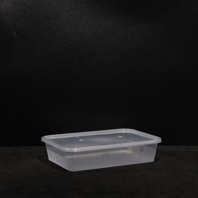 Leakproof 500ml Stackable Printed Snap On Lid PP Microwave Lunch Box For Fruit