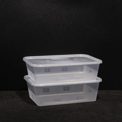 Leakproof 500ml Stackable Printed Snap On Lid PP Microwave Lunch Box For Fruit