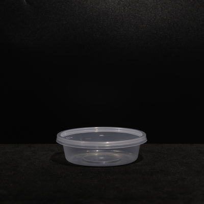 Eco Friendly 220ml Stackable Customized Color PP Round Lunch Box With Lid