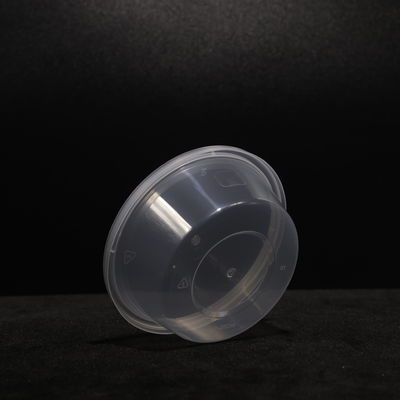 Eco Friendly 220ml Stackable Customized Color PP Round Lunch Box With Lid