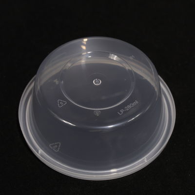 Eco Friendly 220ml Stackable Customized Color PP Round Lunch Box With Lid