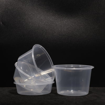 Leak Proof Microwaveable 540ml Round Stackable PP Lunch Box with Customized Color