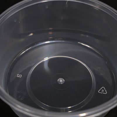 Leak Proof Microwaveable 540ml Round Stackable PP Lunch Box with Customized Color
