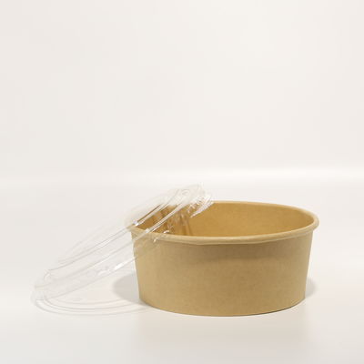 Recycled Paper Packaging Box 1000ml Custom Paper Bowl With Lid For Takeaway Food Containers