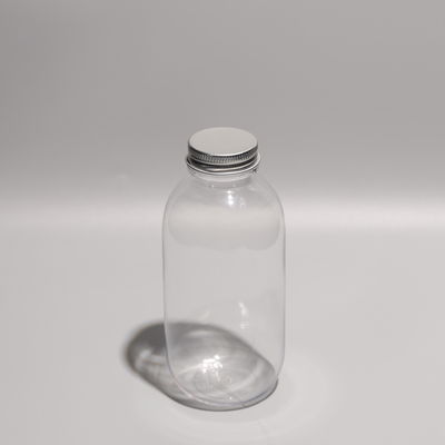 300ml Screw On Lid Plastic PET Bottle For Boba Tea Coffee And Cold Juice