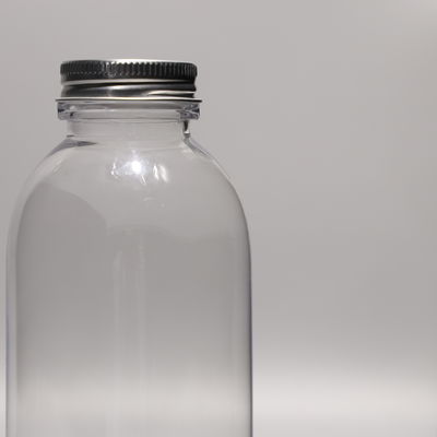 300ml Screw On Lid Plastic PET Bottle For Boba Tea Coffee And Cold Juice