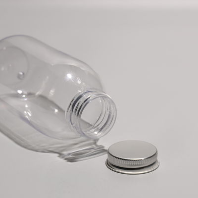 300ml Screw On Lid Plastic PET Bottle For Boba Tea Coffee And Cold Juice