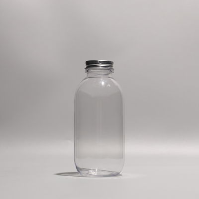 300ml Transparent Takeaway Plastic PET Bottle Round Shape With Customized Color