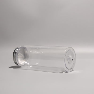 Round PET Plastic Bottles BPA Free Takeaway Juice Bottles With Aluminum Caps Or Plastic Caps
