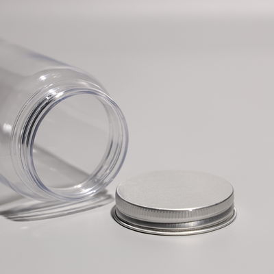 Round PET Plastic Bottles BPA Free Takeaway Juice Bottles With Aluminum Caps Or Plastic Caps