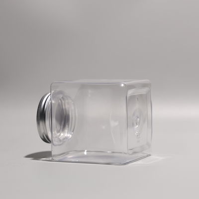 Customized PET 500ml Square Plastic Bottles For Cold Beverages With Cap