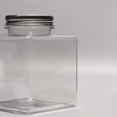 Customized PET 500ml Square Plastic Bottles For Cold Beverages With Cap