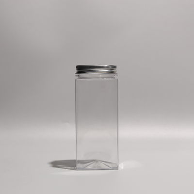 Rectangular PET Juice Bottles Plastic Boba Tea Bottles Customized With Tight Seal