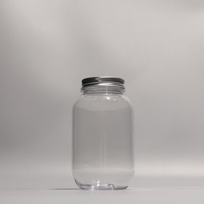Customized Color Round BPA Free PET Plastic Bottles U shape  with Screw On Lid