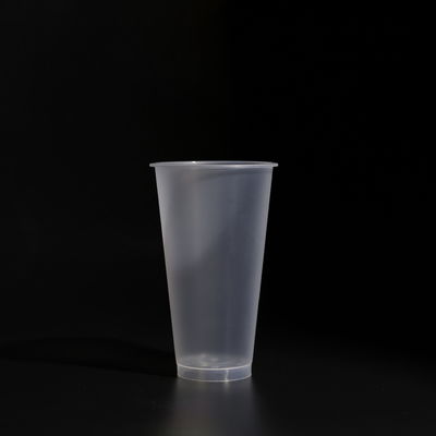 500ml Clear Plastic Disposable PP Cups With Lid for Beverages And Boba Tea