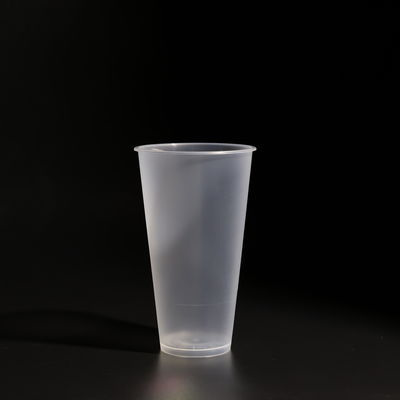 Reusable Disposable Plastic PP Cup With Flat/Dome Lid For Beverages And Juice