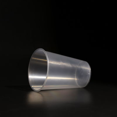 Eco Friendly BPA Free Clear Plastic PP Juice Cup for Boba Tea and Coffee