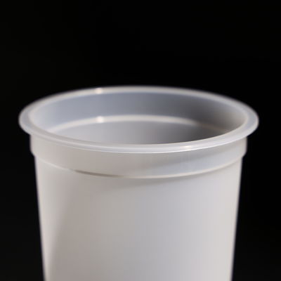 Customized Logo Printed  U Shape Disposable Plastic PP Drinking Cups With Flat/Dome Lid