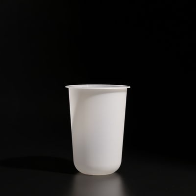 Customized Logo Plastic PP Cups with Flat/Dome Lids For Cold Juice
