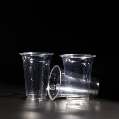Disposable 9oz Stackable PET Cups for Coffee or Boba with Custom Printing