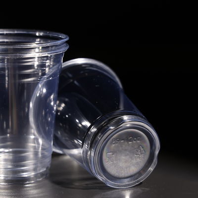 12oz Plastic Disposable Cup Tumblers PET Drinking Cups For Cold Beverages Coffee Boba Tea