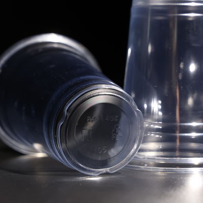 Water Resistant Plastic Disposable Cup PET Single Use Plastic Cups With Lid Customizable Logo