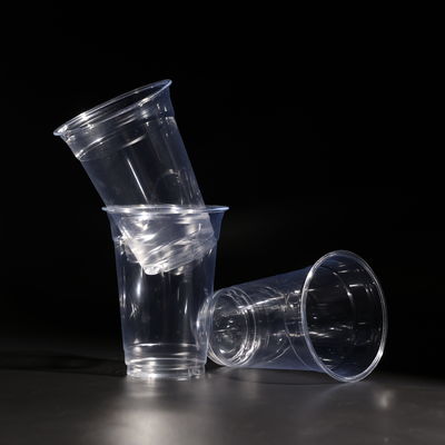 Eco Friendly Plastic Disposable Cup 400ML PET Plastic Cold Coffee Cups