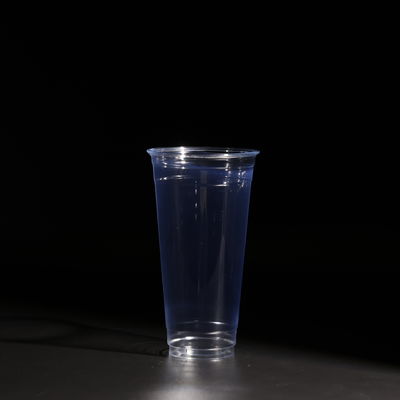Food Grade Printing Plastic PET Boba Tea Cups 100% BPA Free 20oz Weighted 15.5G