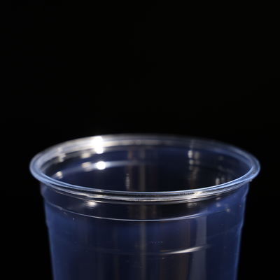 Durable 600ML Plastic PET Cup Stackable Plastic Cold Coffee Cups Bpa Free